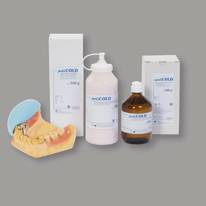 POLICOLD Kalt-Polymerisat (PMMA Kunststoff)Policold Pulver Gingiva 700g